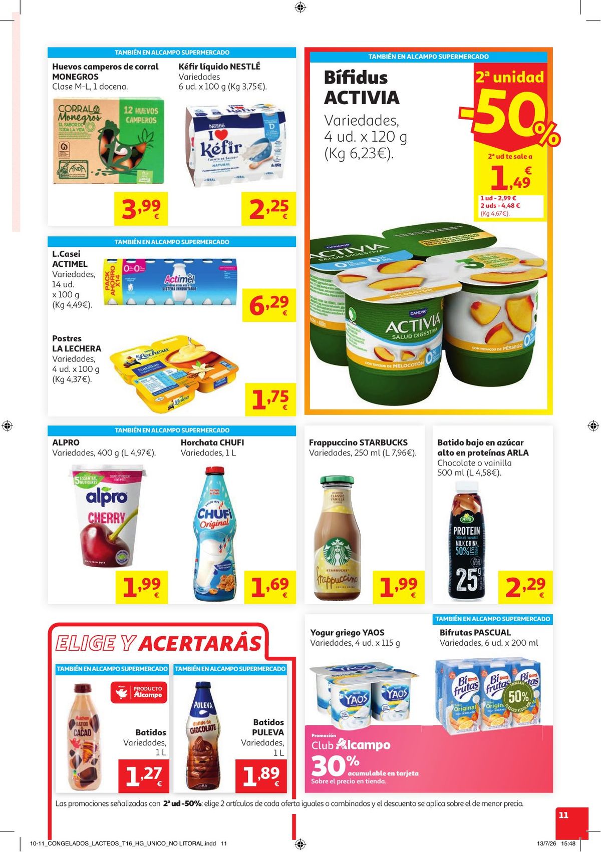 Folleto Alcampo · NO Litoral Come Fácil en Verano — Página 11