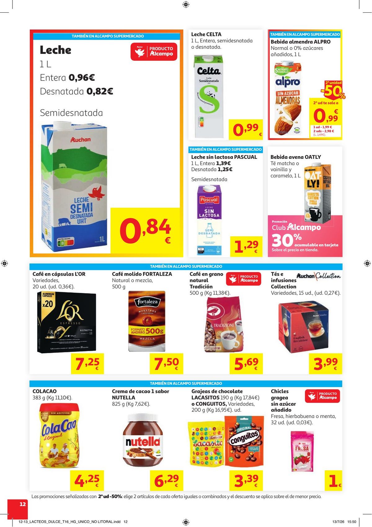 Folleto Alcampo · NO Litoral Come Fácil en Verano — Página 12