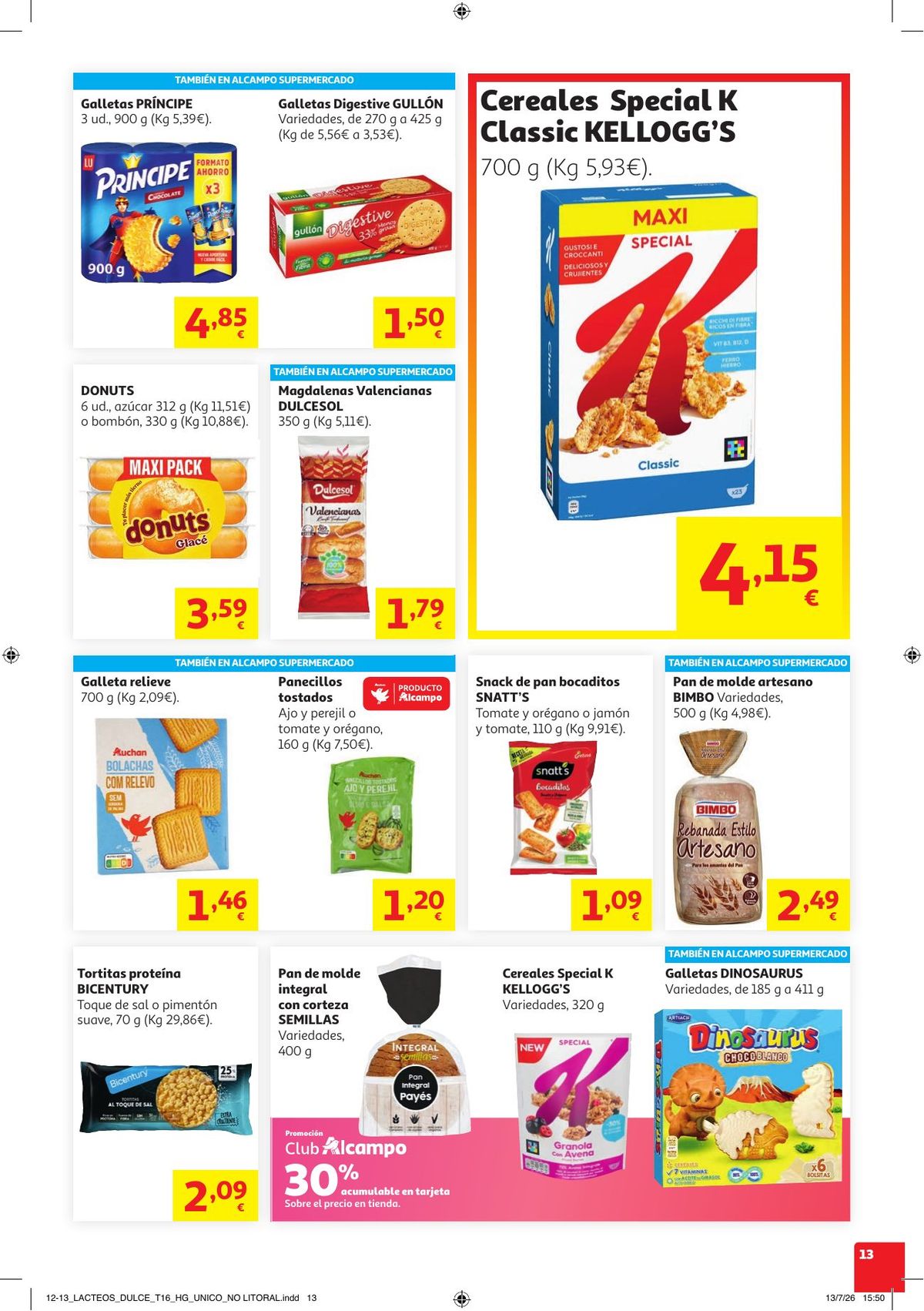 Folleto Alcampo · NO Litoral Come Fácil en Verano — Página 13