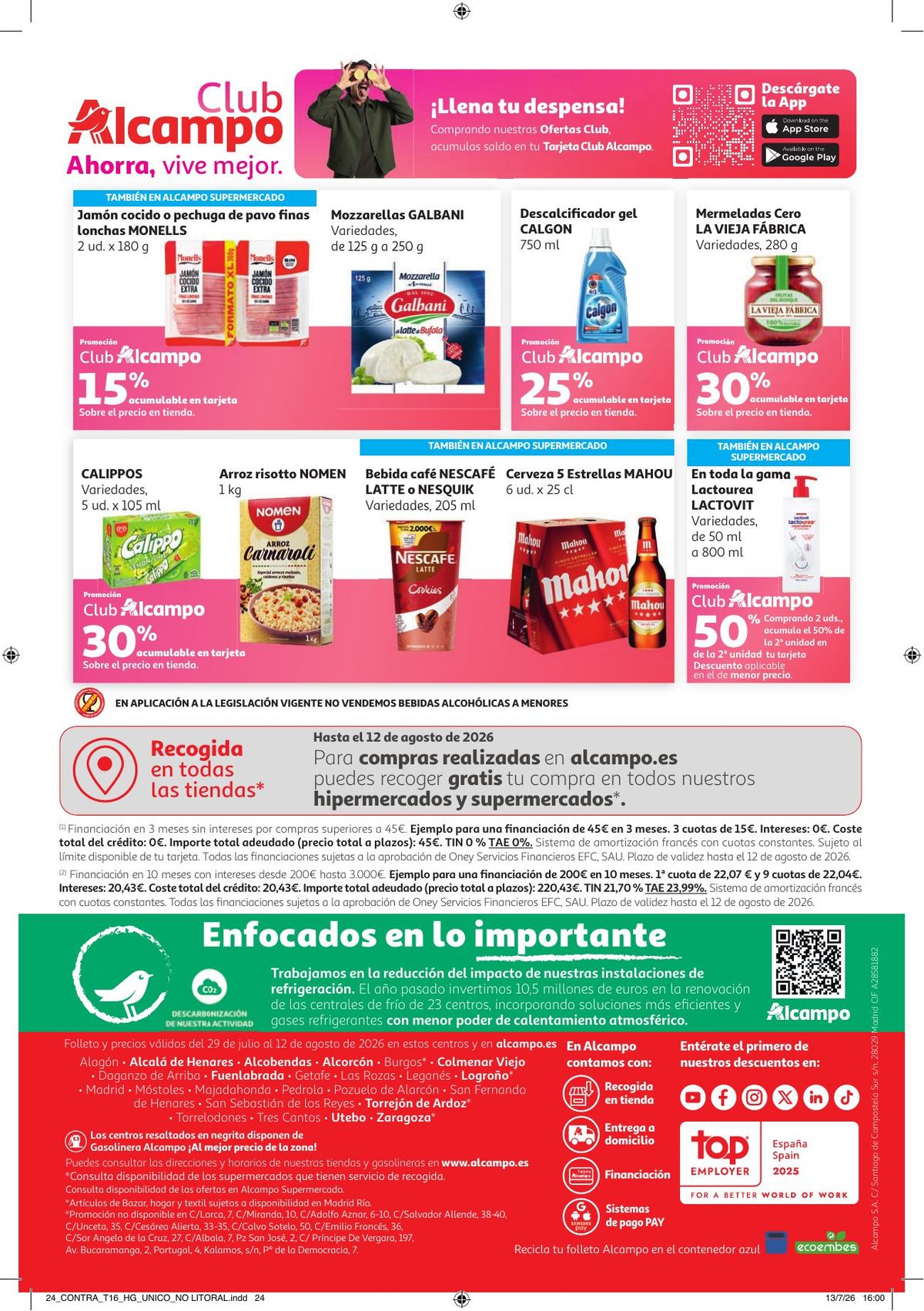 Folleto Alcampo · NO Litoral Come Fácil en Verano — Página 24