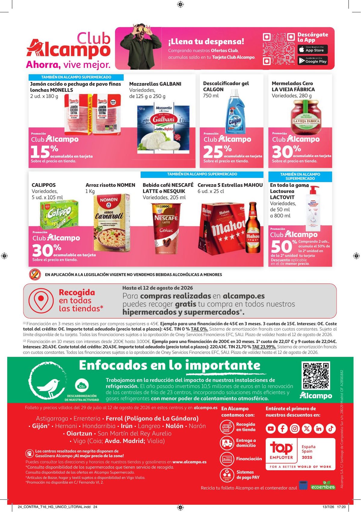 Folleto Alcampo · Litoral Come Fácil en Verano — Página 24