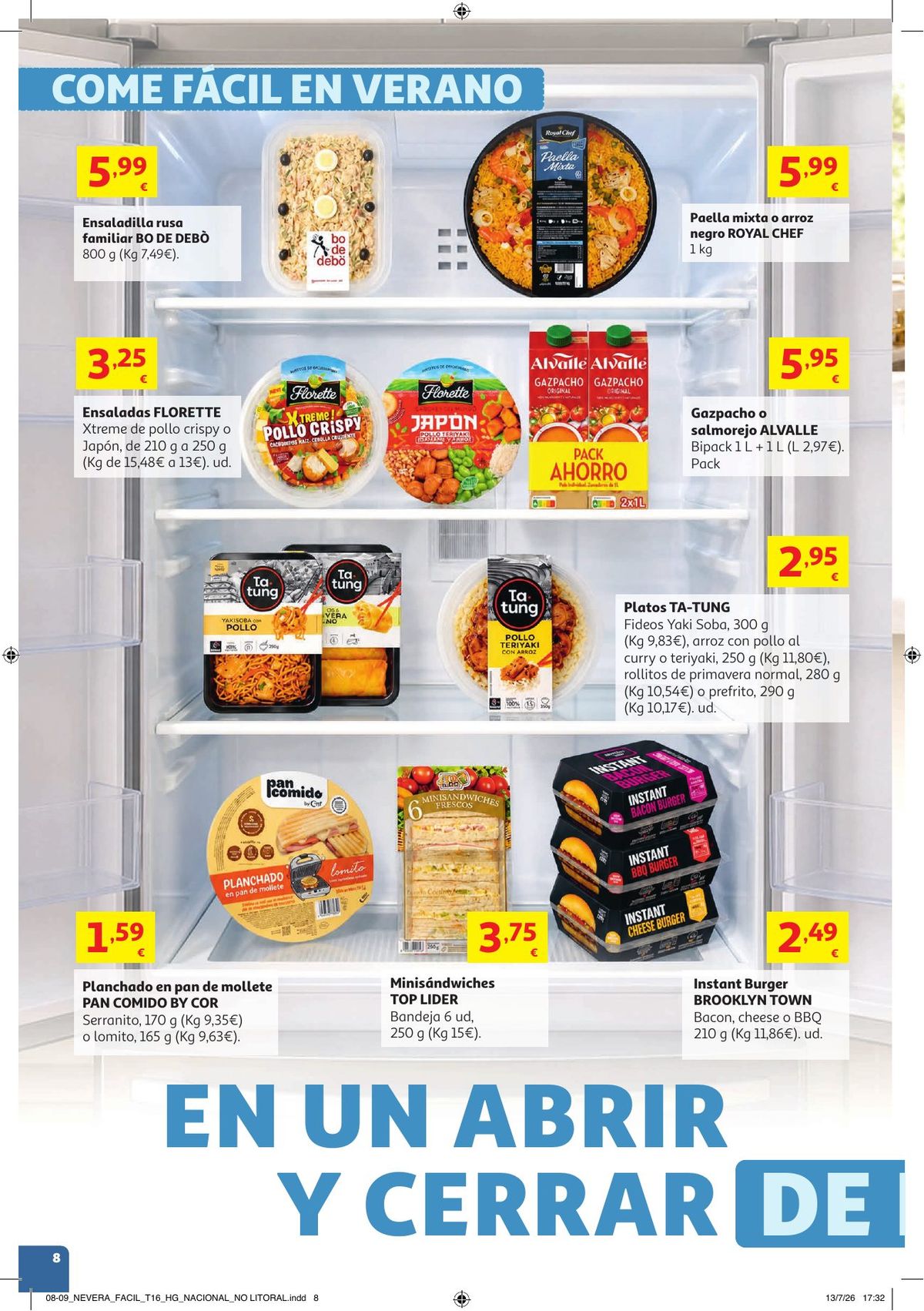 Folleto Alcampo · Catalan Litoral Come Fácil en Verano — Página 8