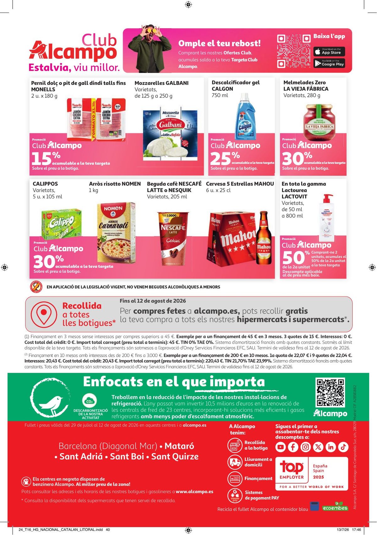 Folleto Alcampo · Catalan Litoral Come Fácil en Verano — Página 24