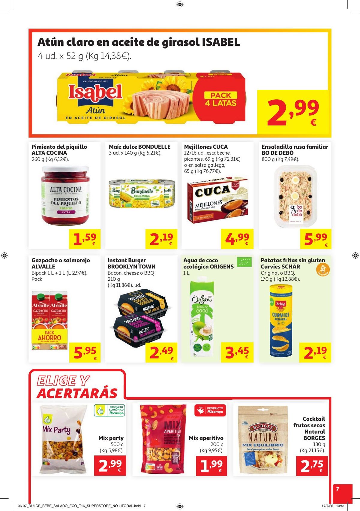 Folleto Alcampo · Litoral Catalan Come Fácil en Verano — Página 7