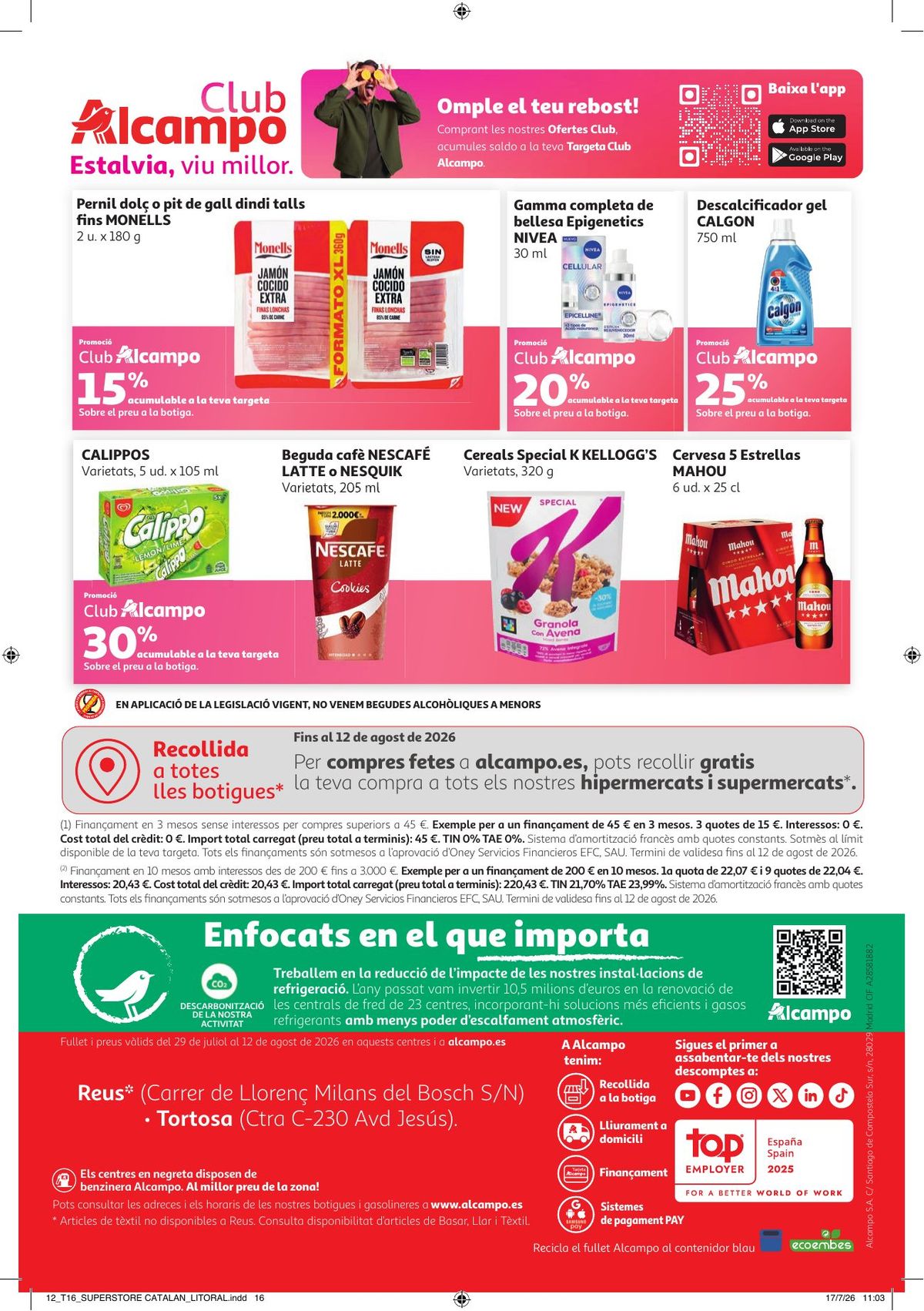Folleto Alcampo · Litoral Catalan Come Fácil en Verano — Página 12