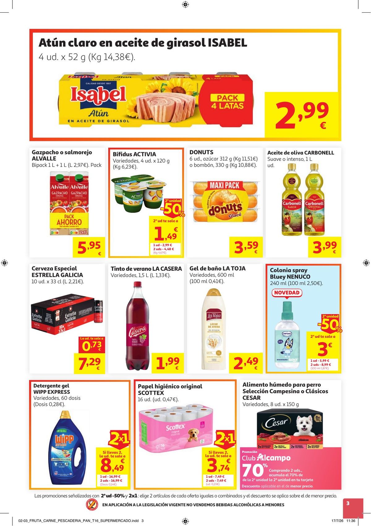 Folleto Alcampo · Come Fácil en Verano — Página 3