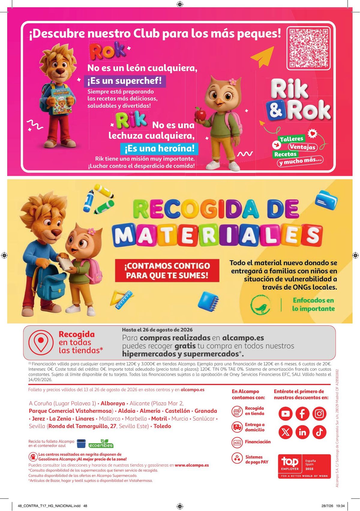 Folleto Alcampo · Vuelta al Cole — Página 48