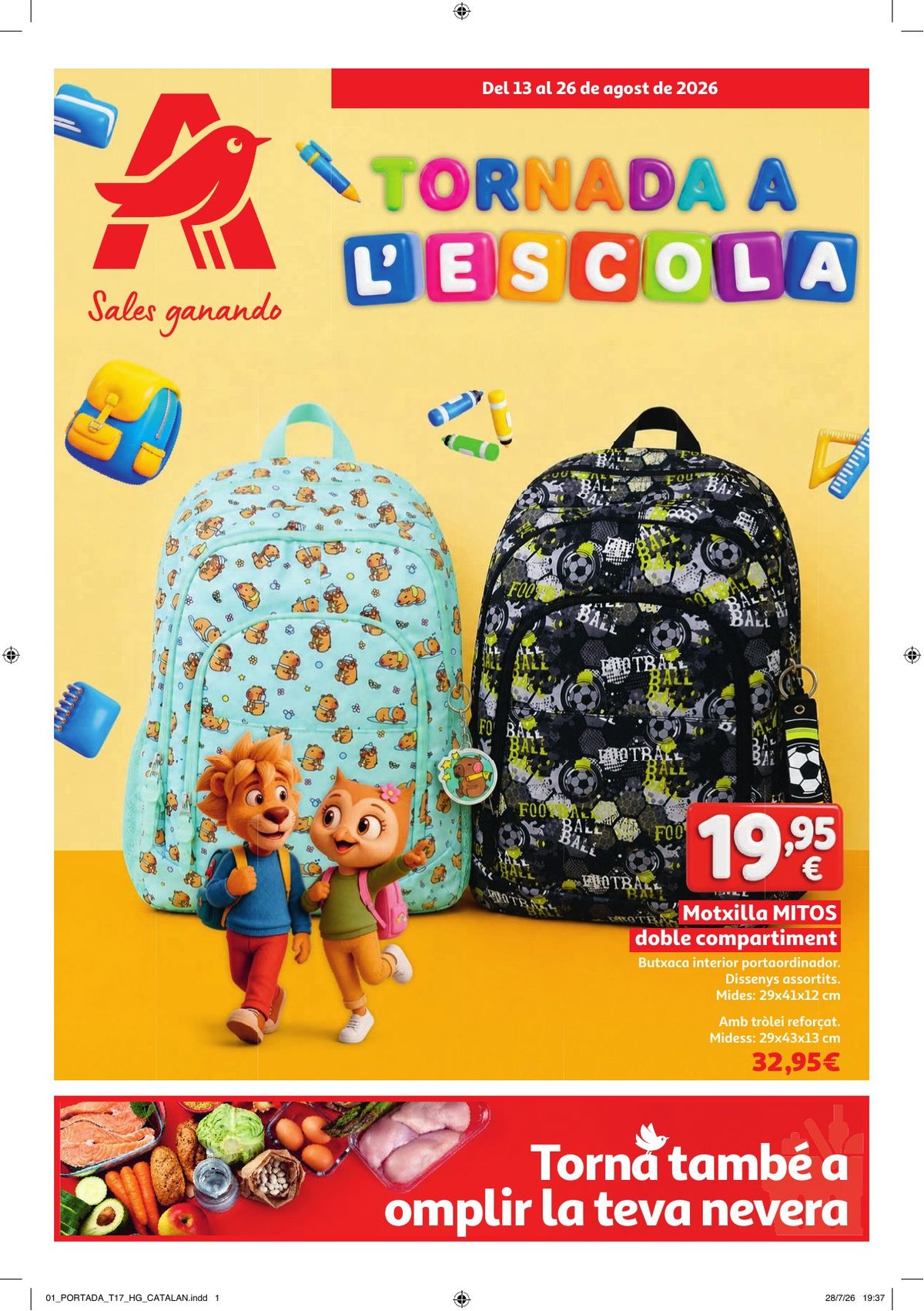 Folleto Alcampo · Catalan Vuelta al Cole — Página 1