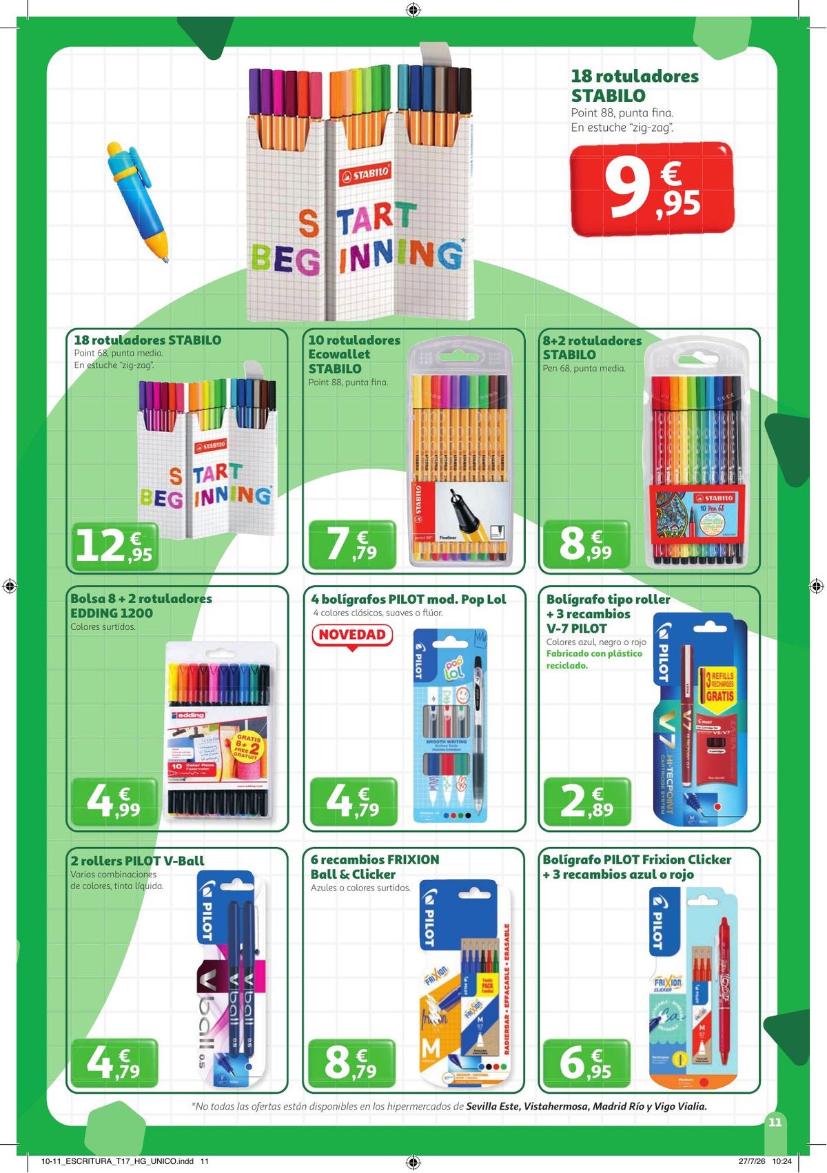 Folleto Alcampo · Catalan Vuelta al Cole — Página 11