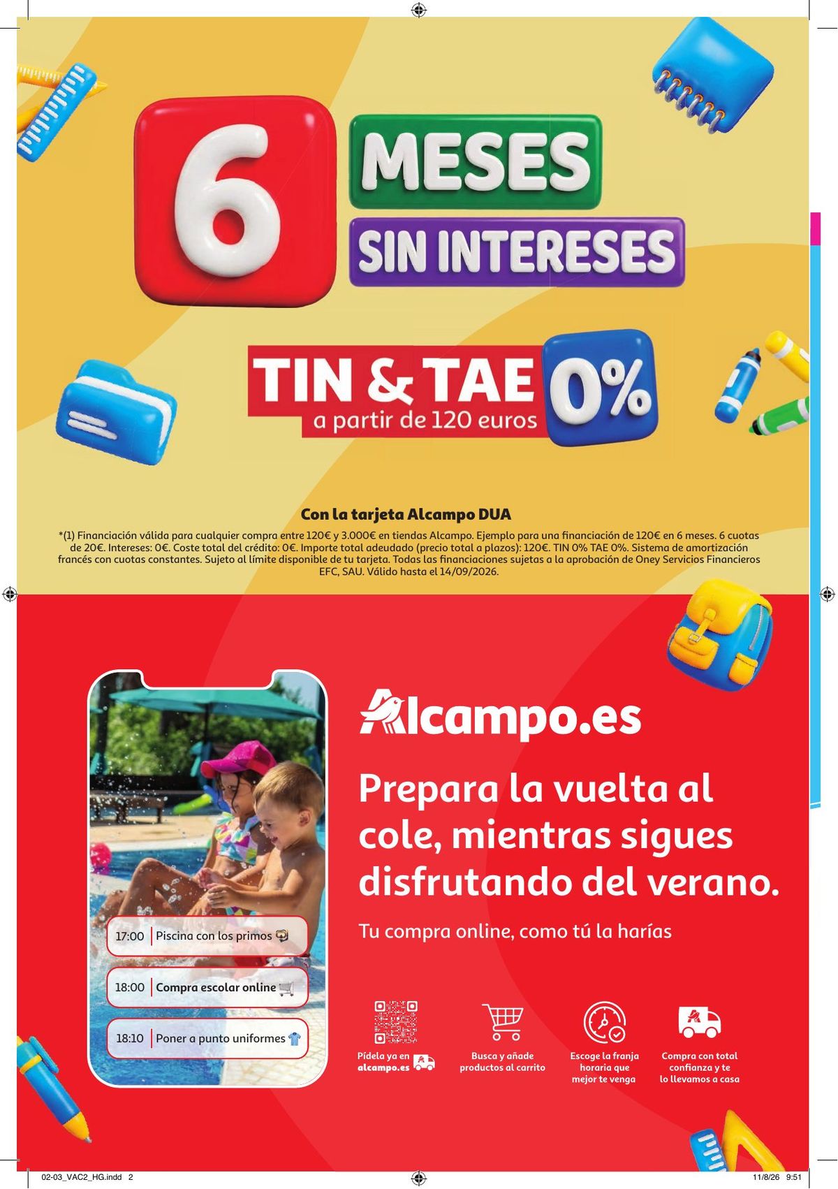 Folleto Alcampo · Vuelta al Cole 2 — Página 2