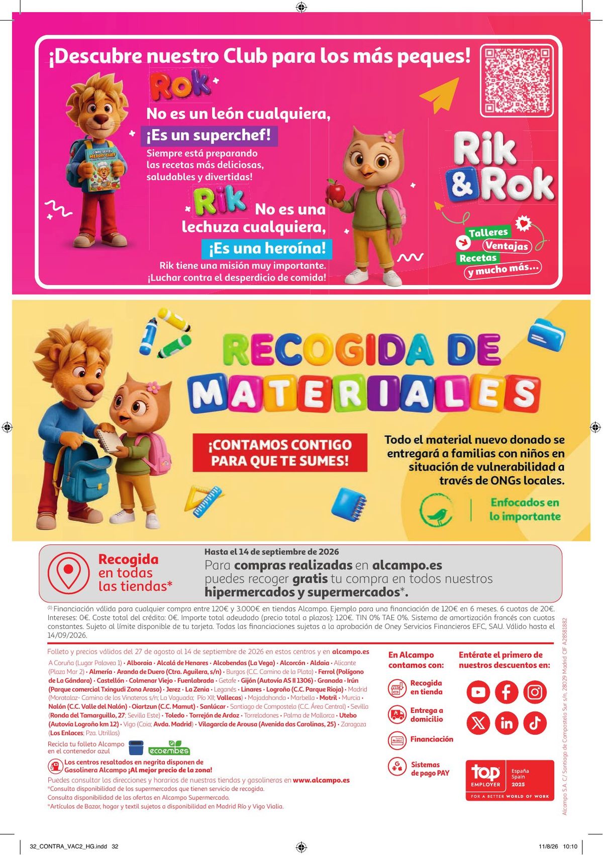 Folleto Alcampo · Vuelta al Cole 2 — Página 32