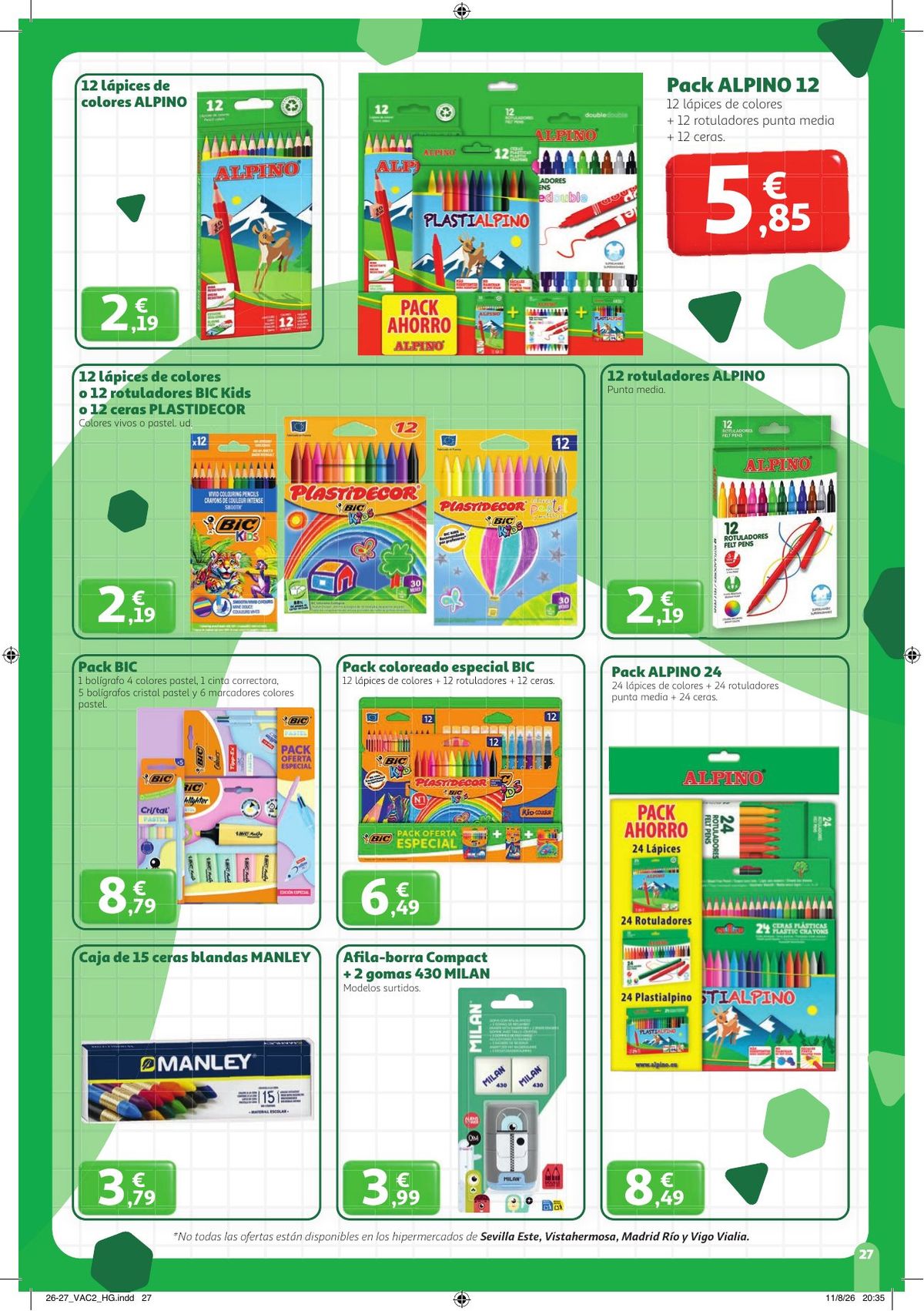 Folleto Alcampo · Catalán Vuelta al Cole 2 — Página 27