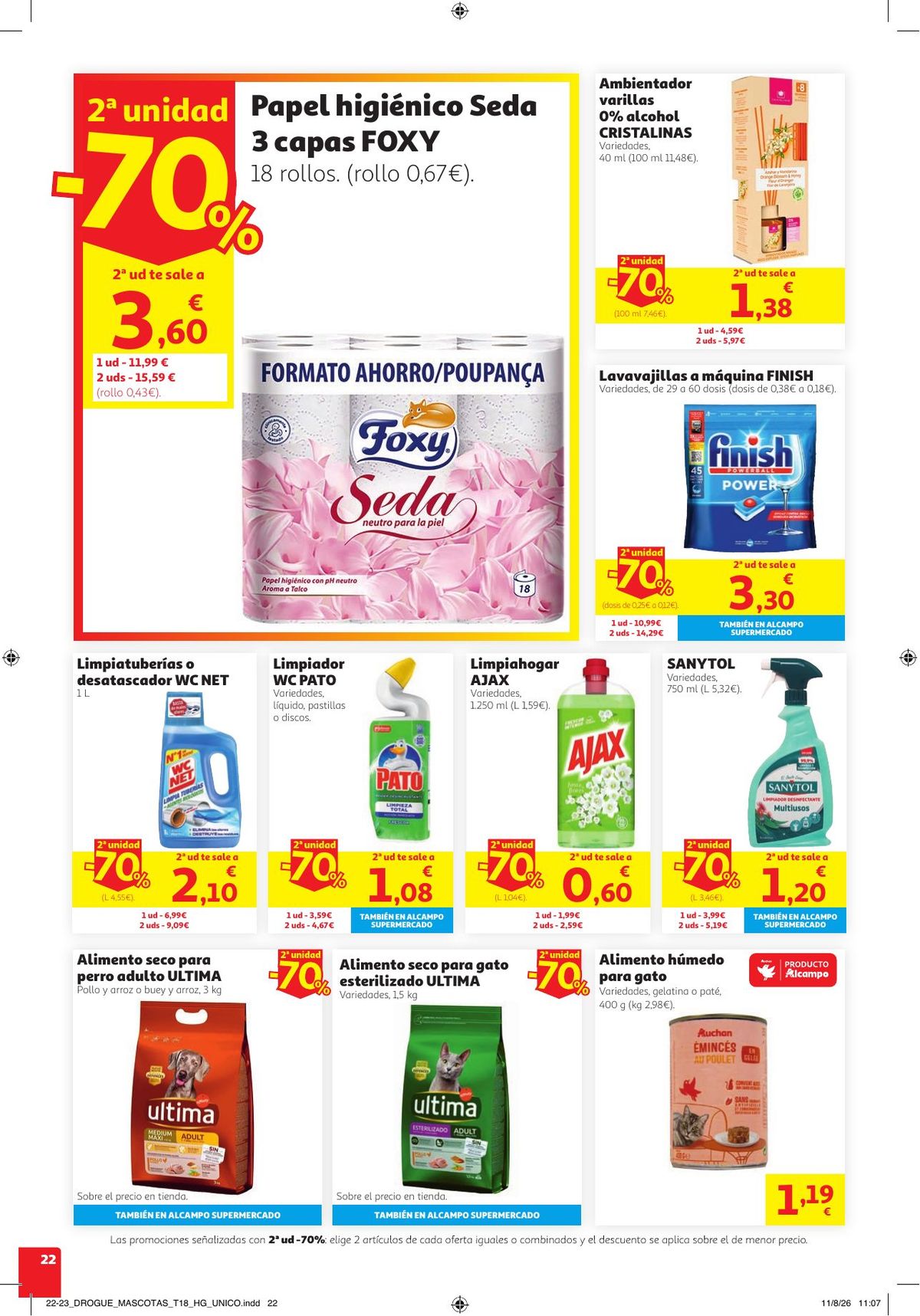 Folleto Alcampo · 2ª Unidad -70% en Cientos de Articulos — Página 22