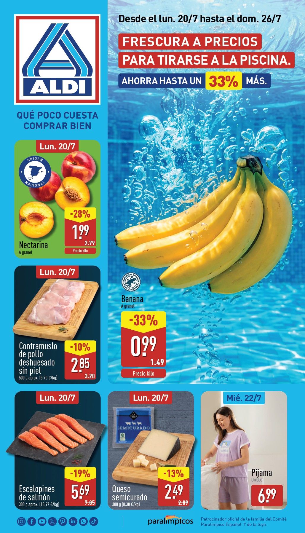 Folleto Aldi · 20 de julio de 2026 – 26 de julio de 2026 — Página 1