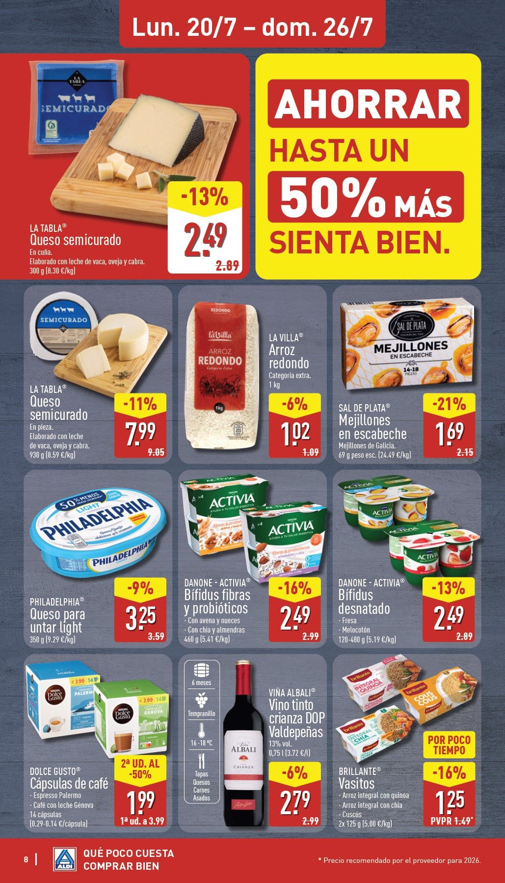 Folleto Aldi · 20 de julio de 2026 – 26 de julio de 2026 — Página 8