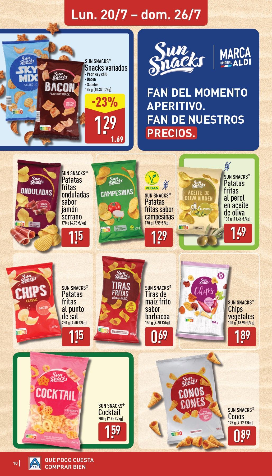 Folleto Aldi · 20 de julio de 2026 – 26 de julio de 2026 — Página 10