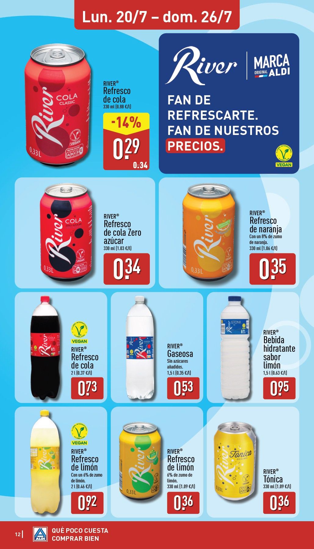 Folleto Aldi · 20 de julio de 2026 – 26 de julio de 2026 — Página 12