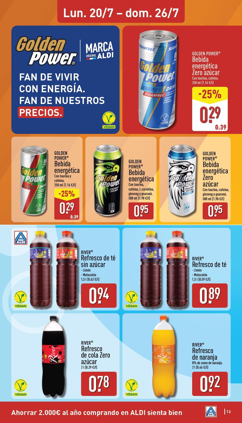 Folleto Aldi · 20 de julio de 2026 – 26 de julio de 2026 — Página 13