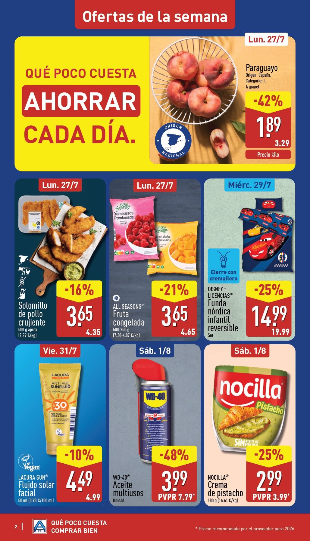 Folleto Aldi · 27 de julio de 2026 – 2 de agosto de 2026 — Página 2