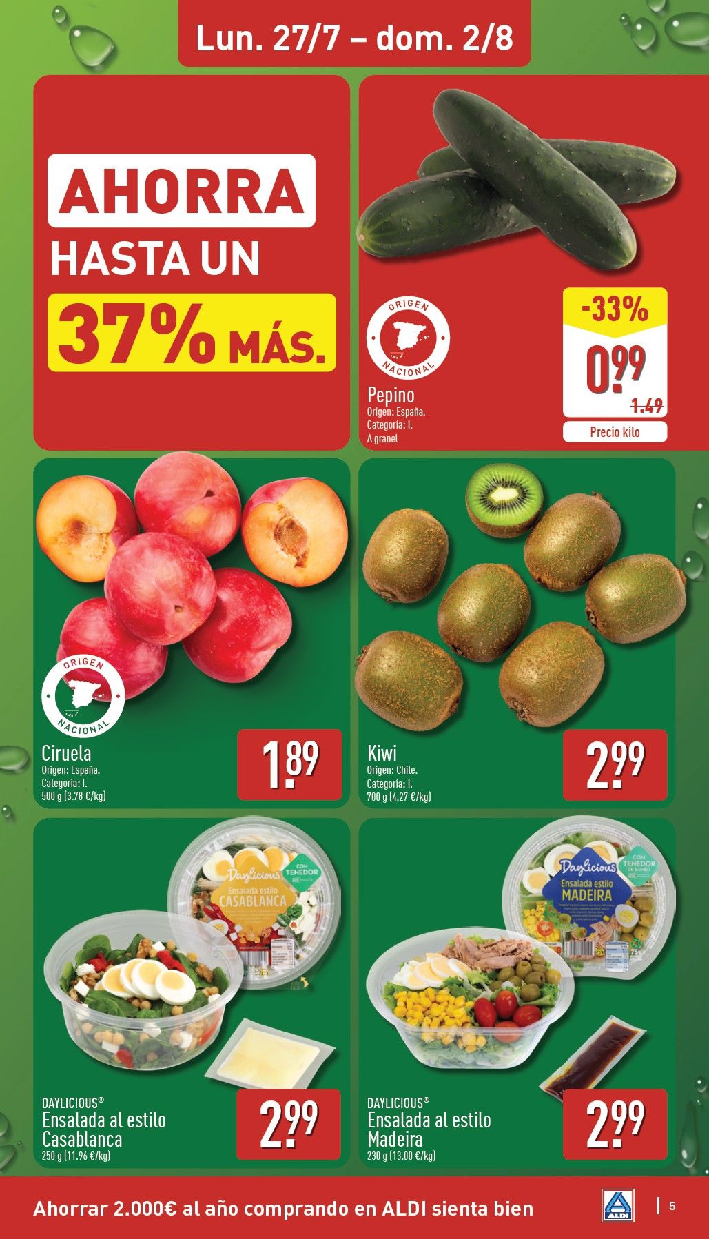 Folleto Aldi · 27 de julio de 2026 – 2 de agosto de 2026 — Página 5