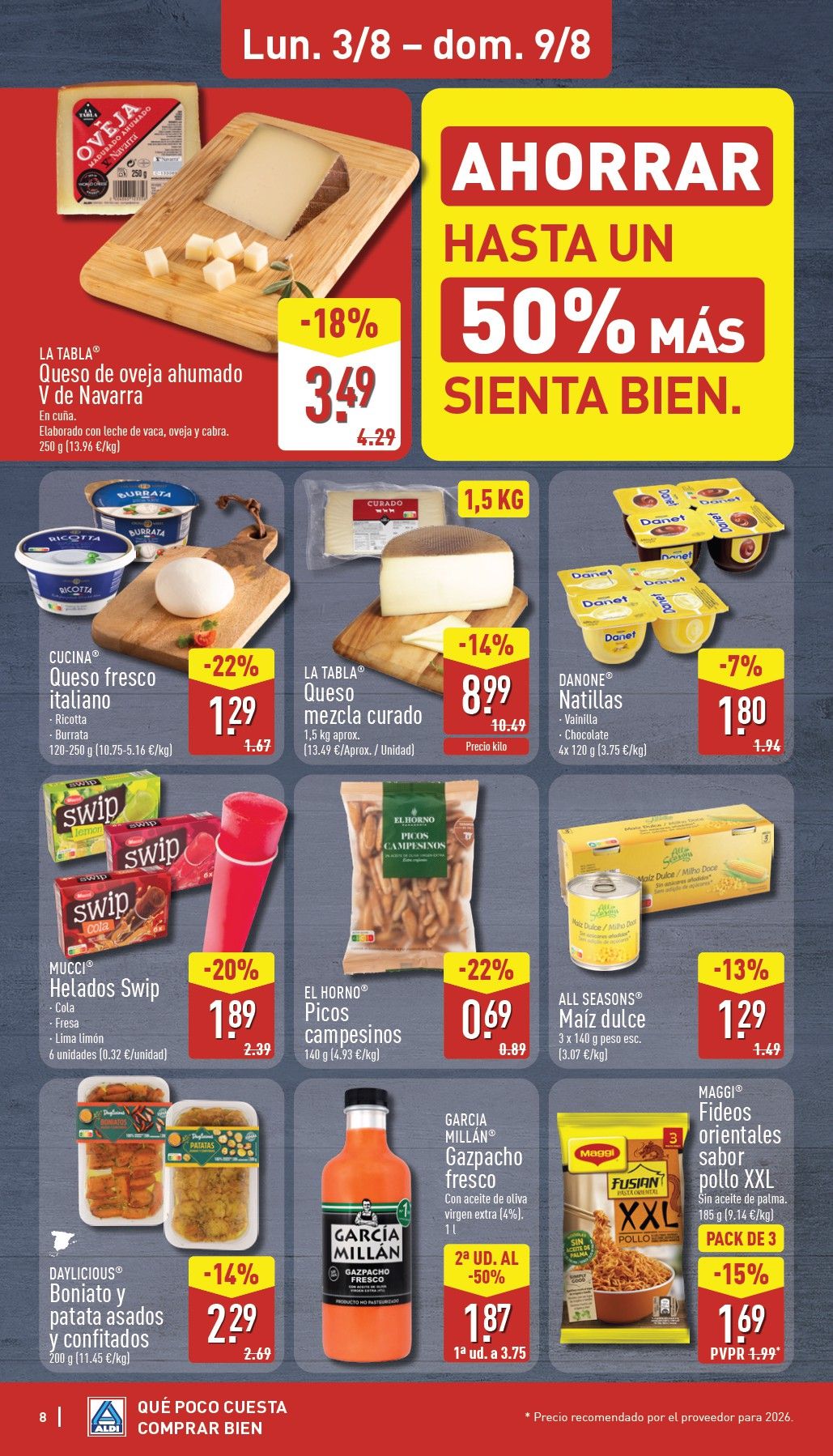 Folleto Aldi · 3 de agosto de 2026 – 9 de agosto de 2026 — Página 8