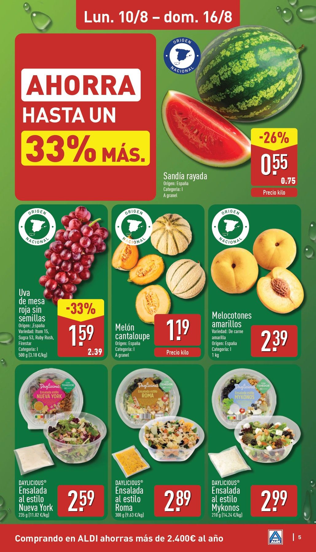 Folleto Aldi · 10 de agosto de 2026 – 16 de agosto de 2026 — Página 5