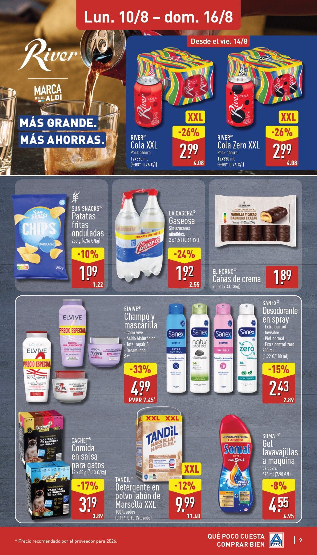 Folleto Aldi · 10 de agosto de 2026 – 16 de agosto de 2026 — Página 9