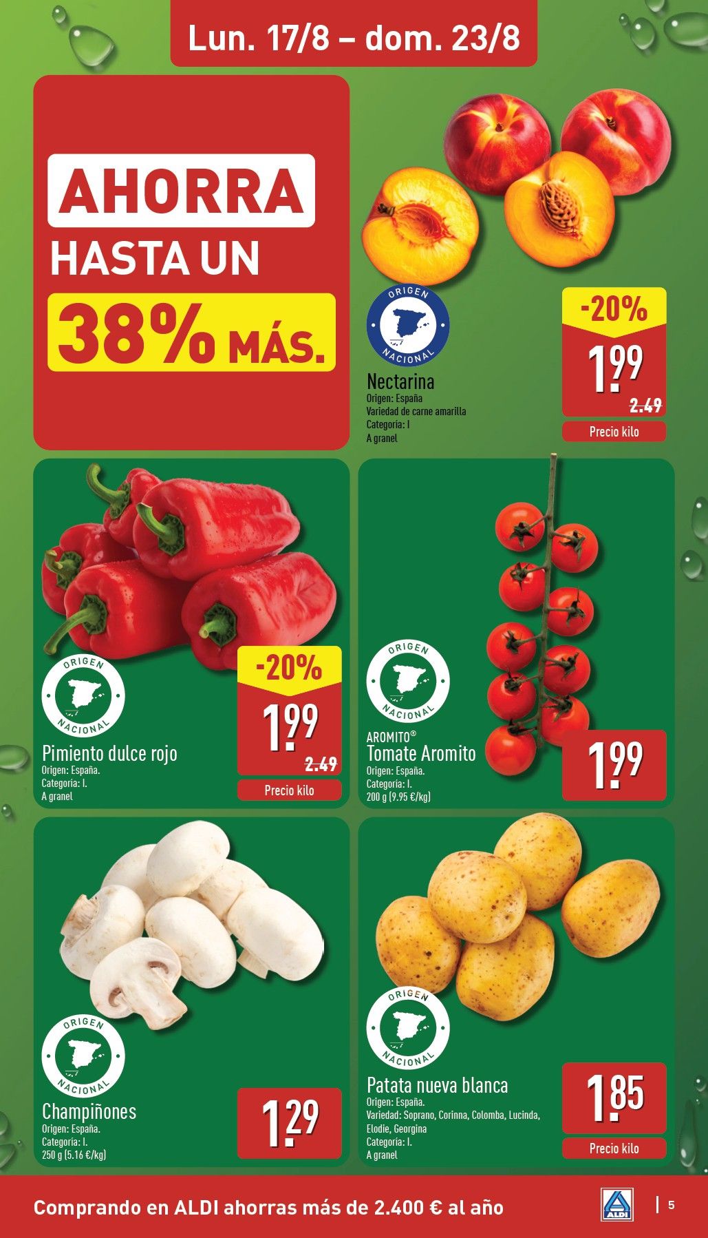 Folleto Aldi · 17 de agosto de 2026 – 23 de agosto de 2026 — Página 5