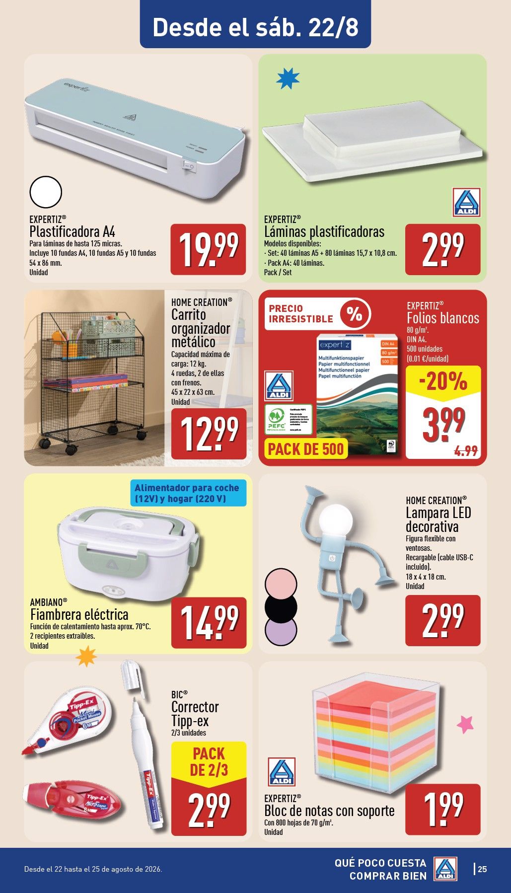 Folleto Aldi · 17 de agosto de 2026 – 23 de agosto de 2026 — Página 25