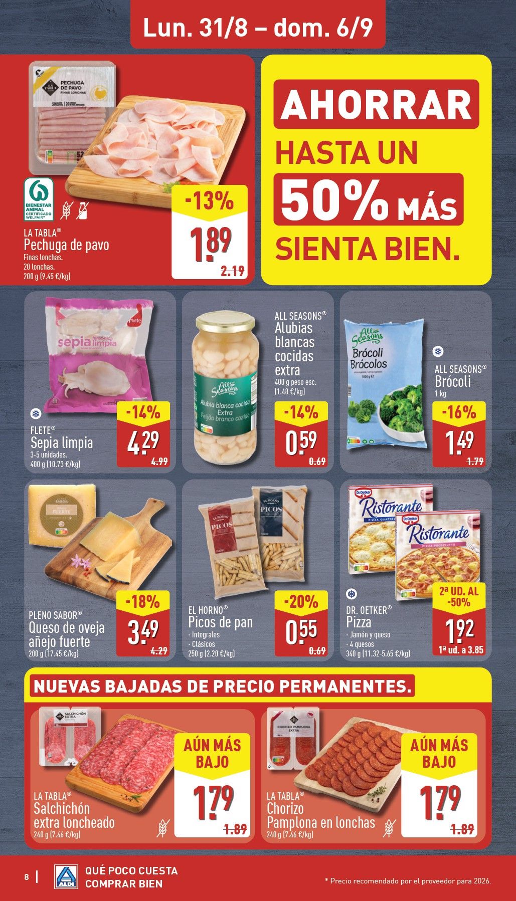 Folleto Aldi · 31 de agosto de 2026 – 6 de septiembre de 2026 — Página 8
