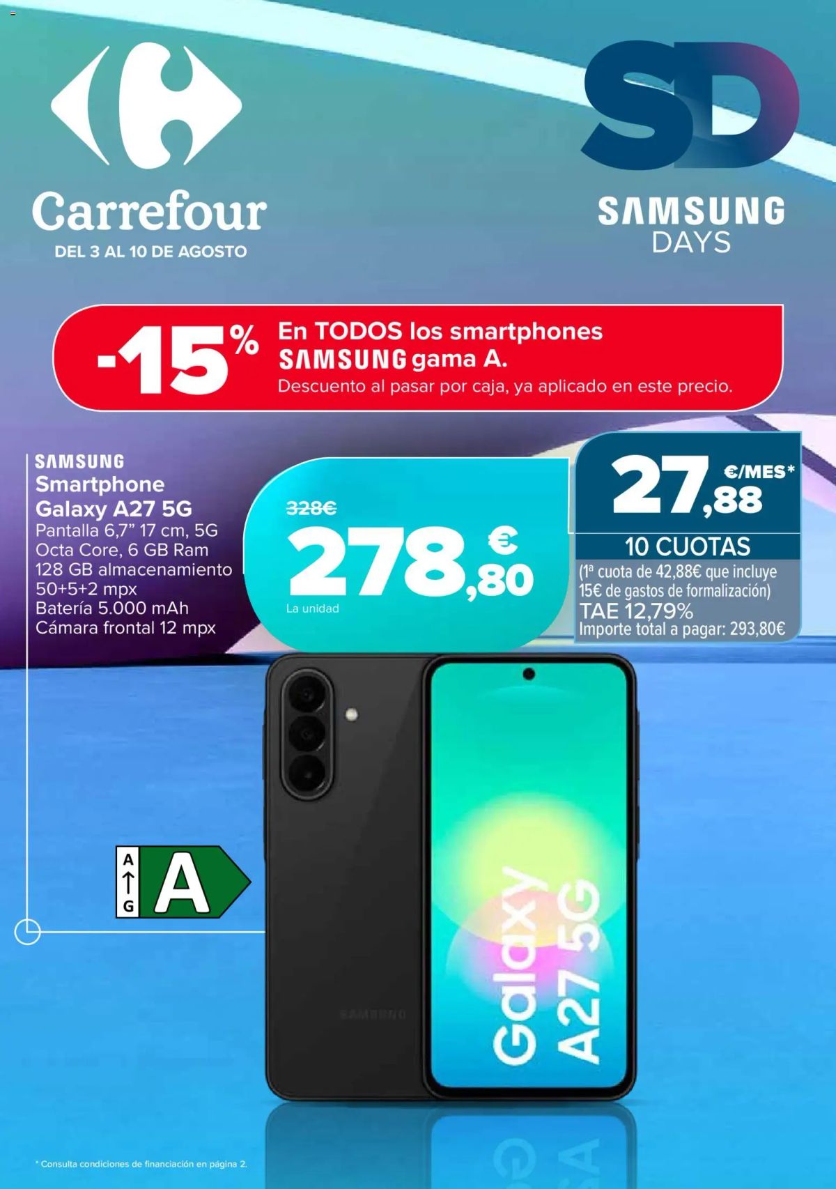 Folleto Carrefour · SAMSUNG DAYS — Página 1