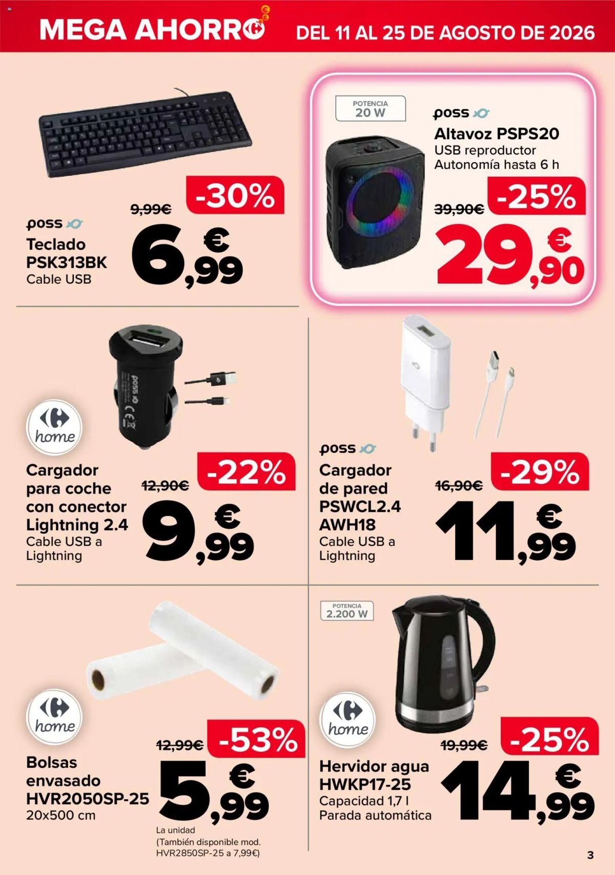 Folleto Carrefour · MEGA AHORRO — Página 3