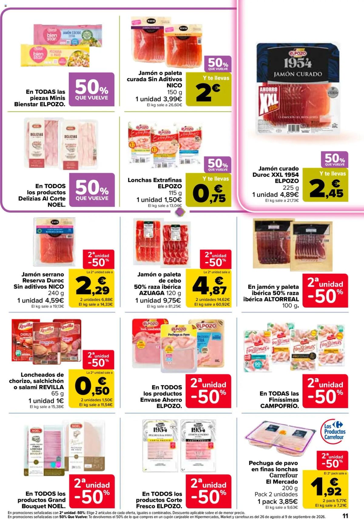Folleto Carrefour · 50% QUE VUELVE — Página 11