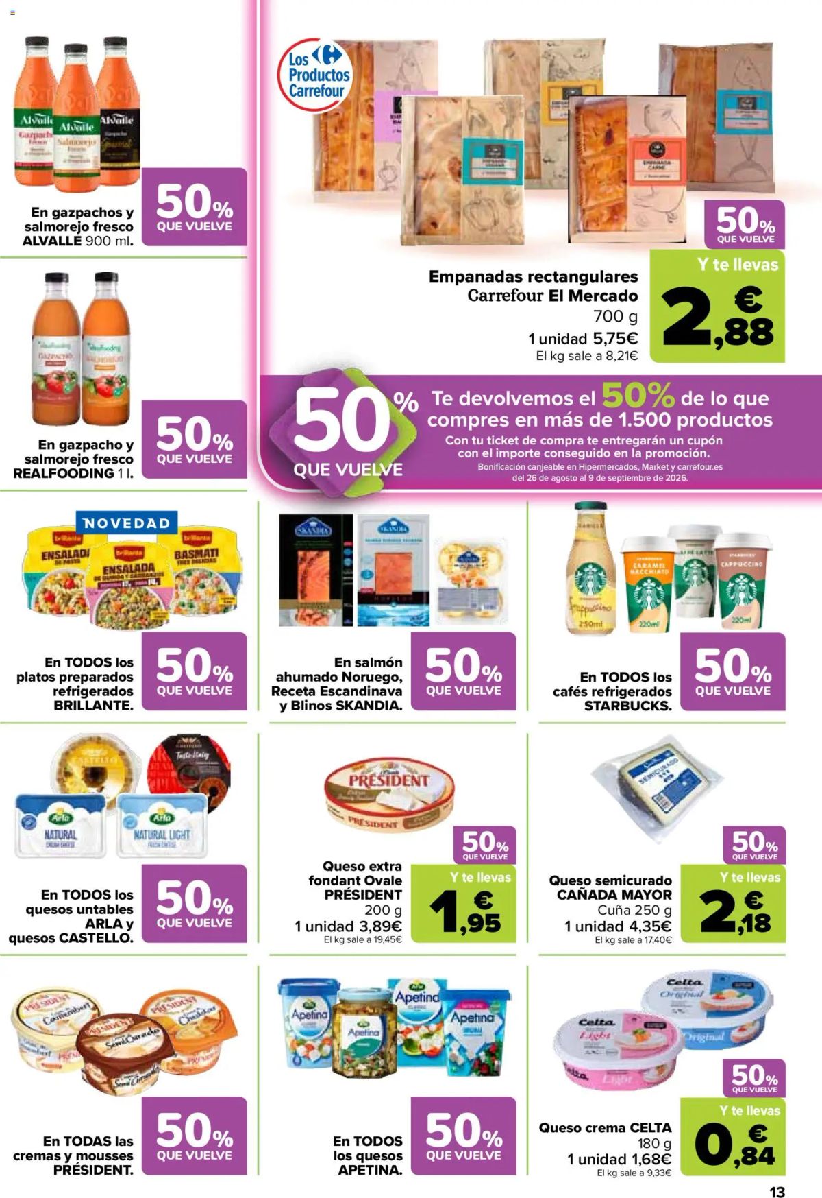 Folleto Carrefour · 50% QUE VUELVE — Página 13