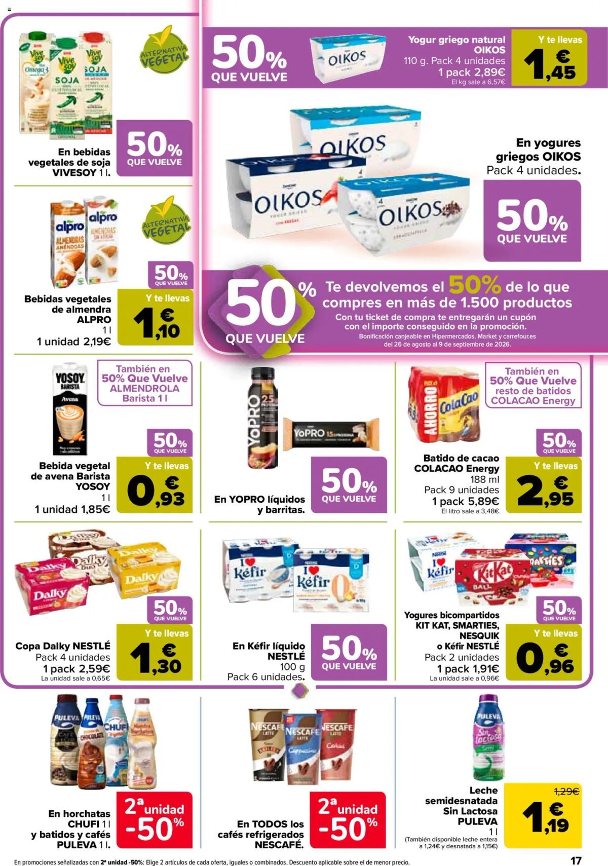 Folleto Carrefour · 50% QUE VUELVE — Página 17