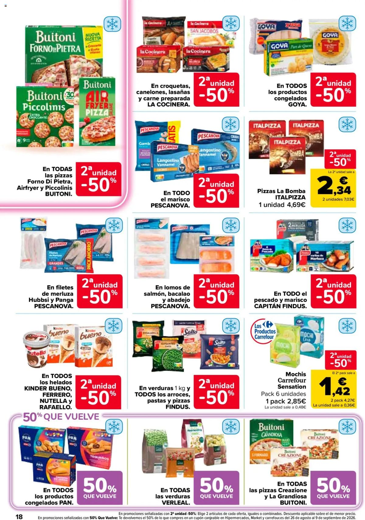Folleto Carrefour · 50% QUE VUELVE — Página 18