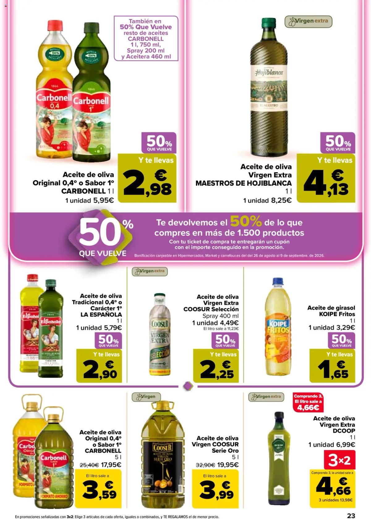 Folleto Carrefour · 50% QUE VUELVE — Página 23