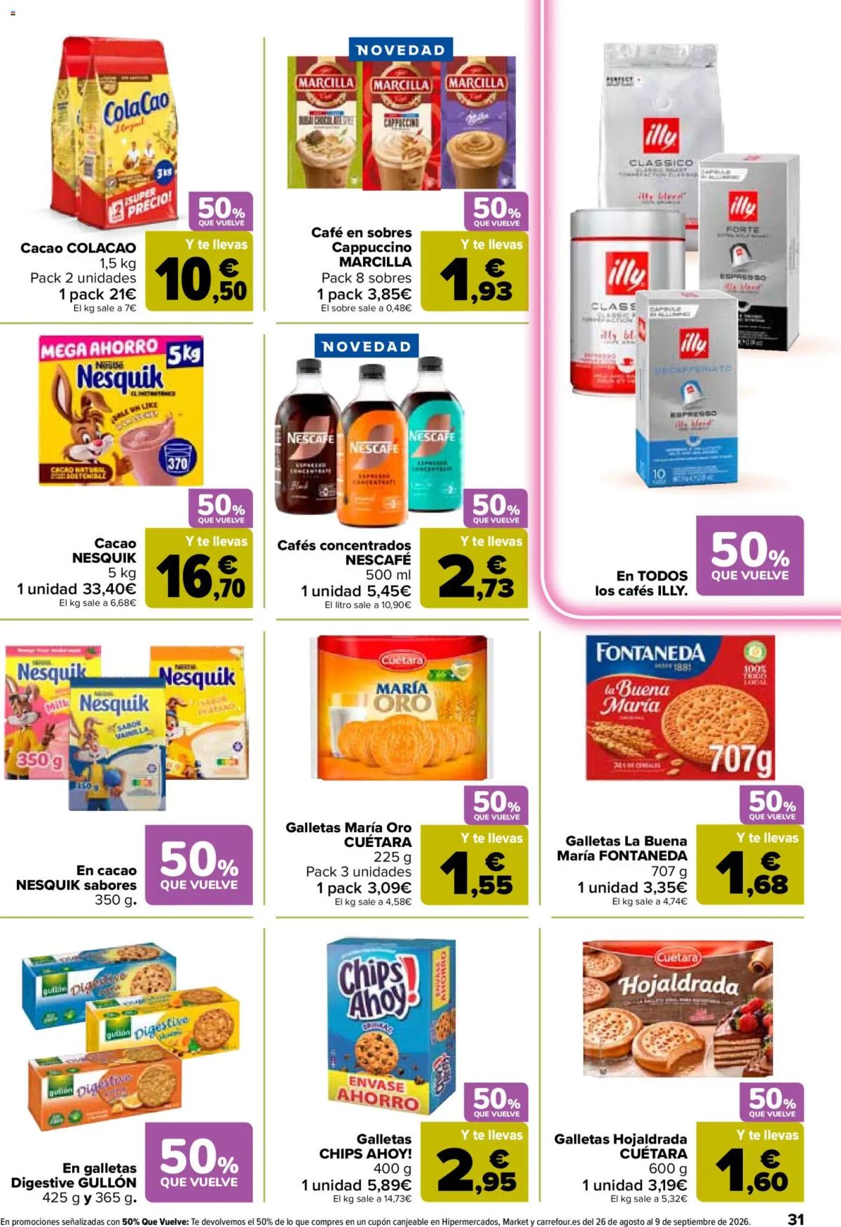 Folleto Carrefour · 50% QUE VUELVE — Página 33