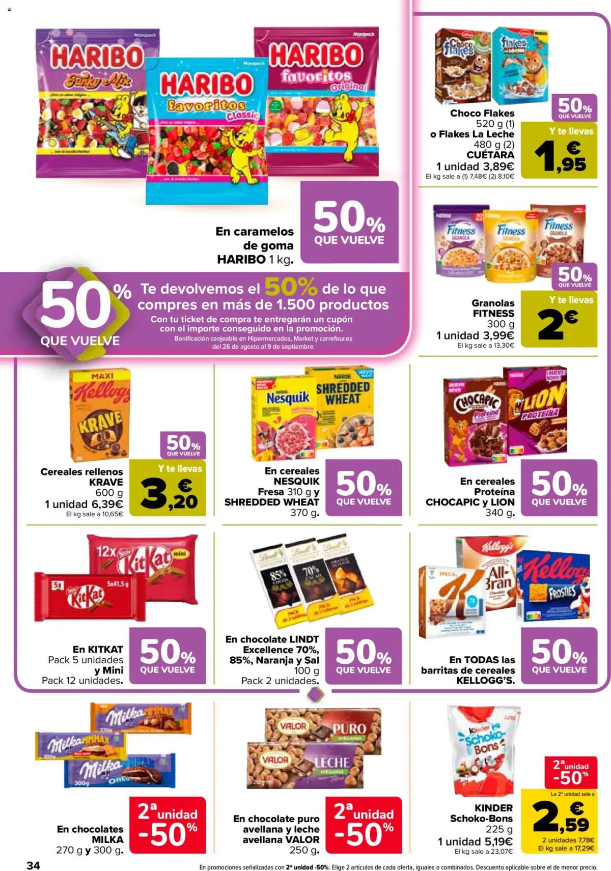 Folleto Carrefour · 50% QUE VUELVE — Página 36