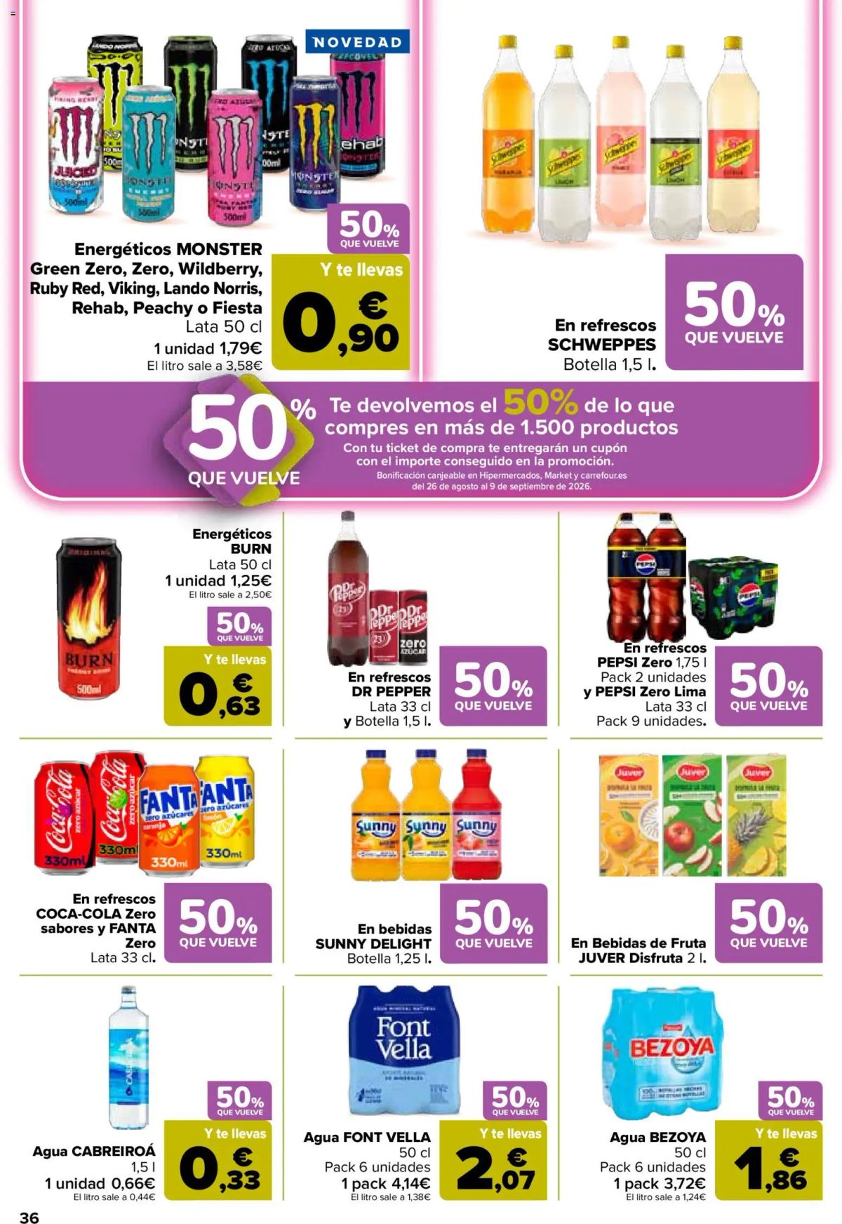 Folleto Carrefour · 50% QUE VUELVE — Página 38