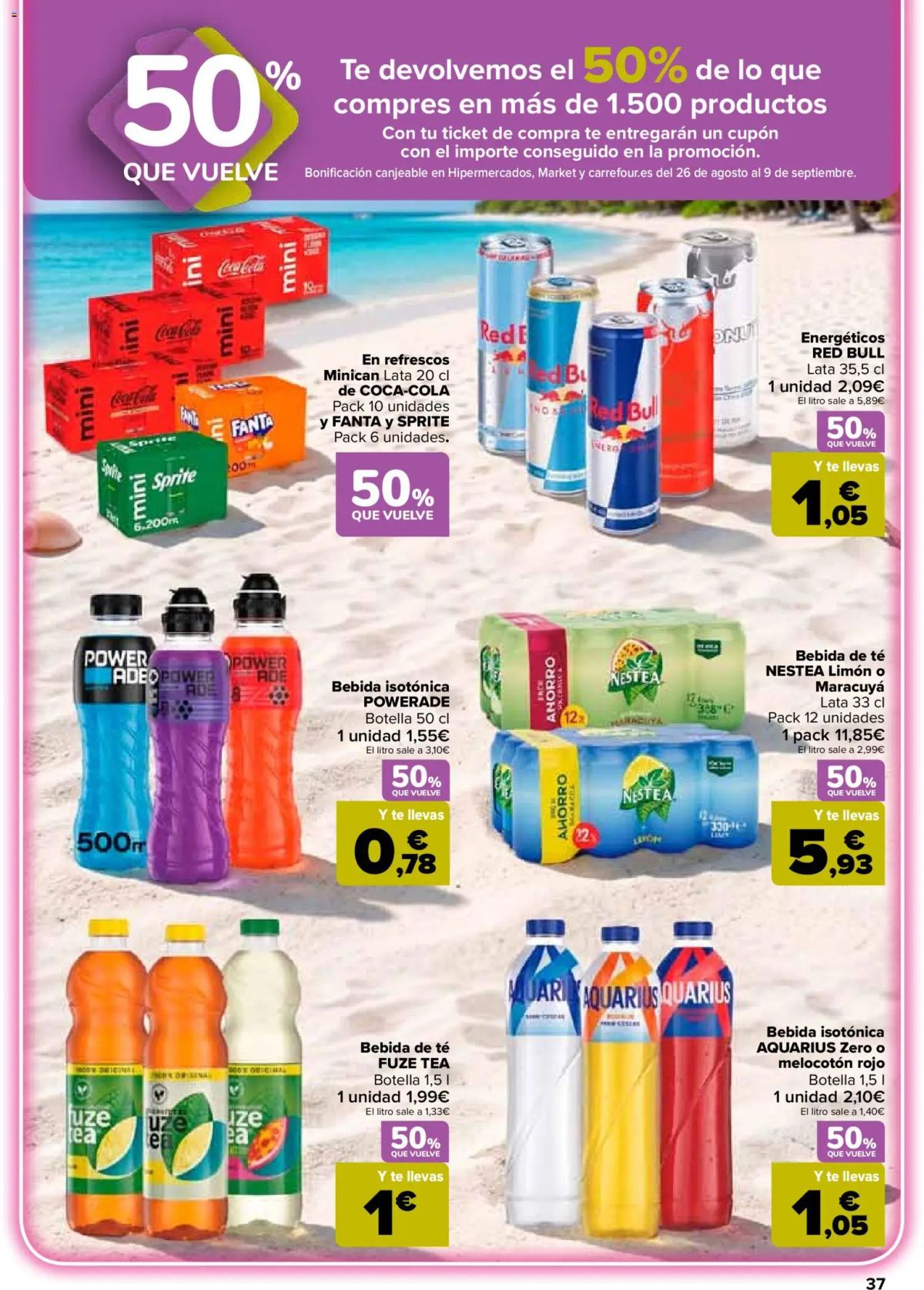 Folleto Carrefour · 50% QUE VUELVE — Página 39