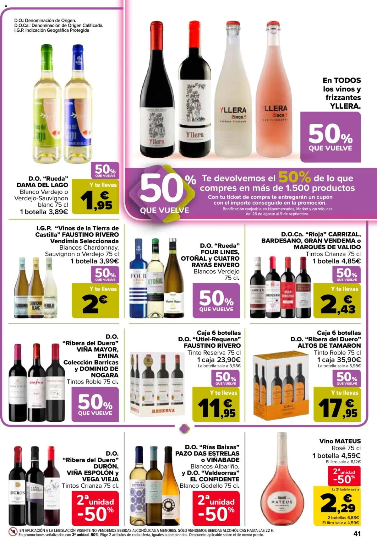 Folleto Carrefour · 50% QUE VUELVE — Página 43