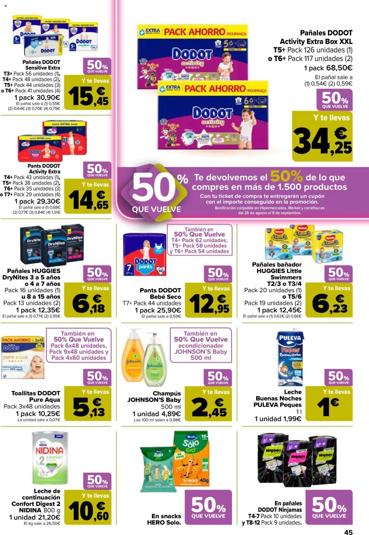 Folleto Carrefour · 50% QUE VUELVE — Página 47