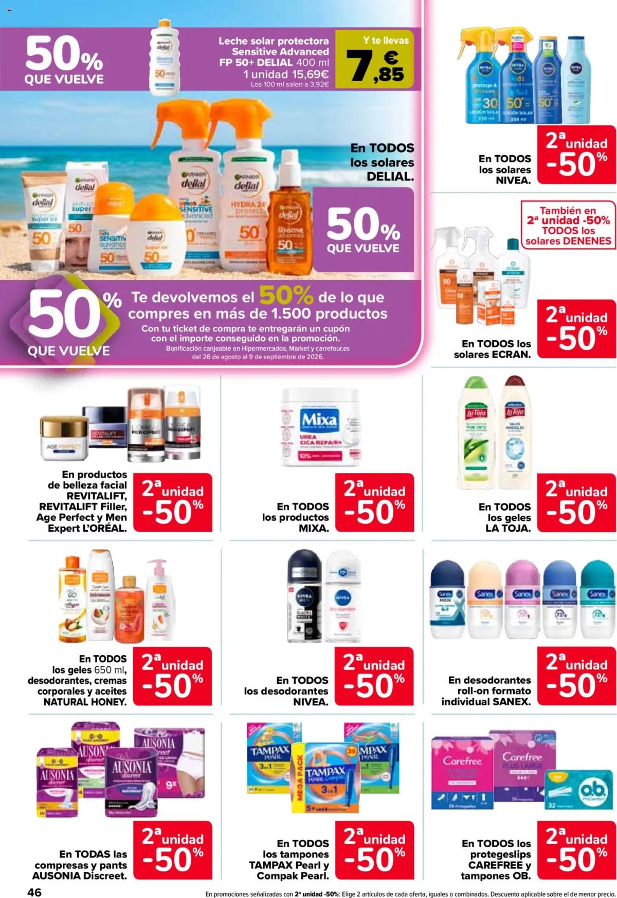Folleto Carrefour · 50% QUE VUELVE — Página 48
