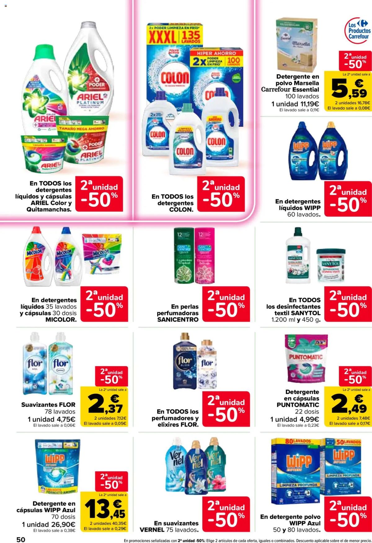 Folleto Carrefour · 50% QUE VUELVE — Página 52