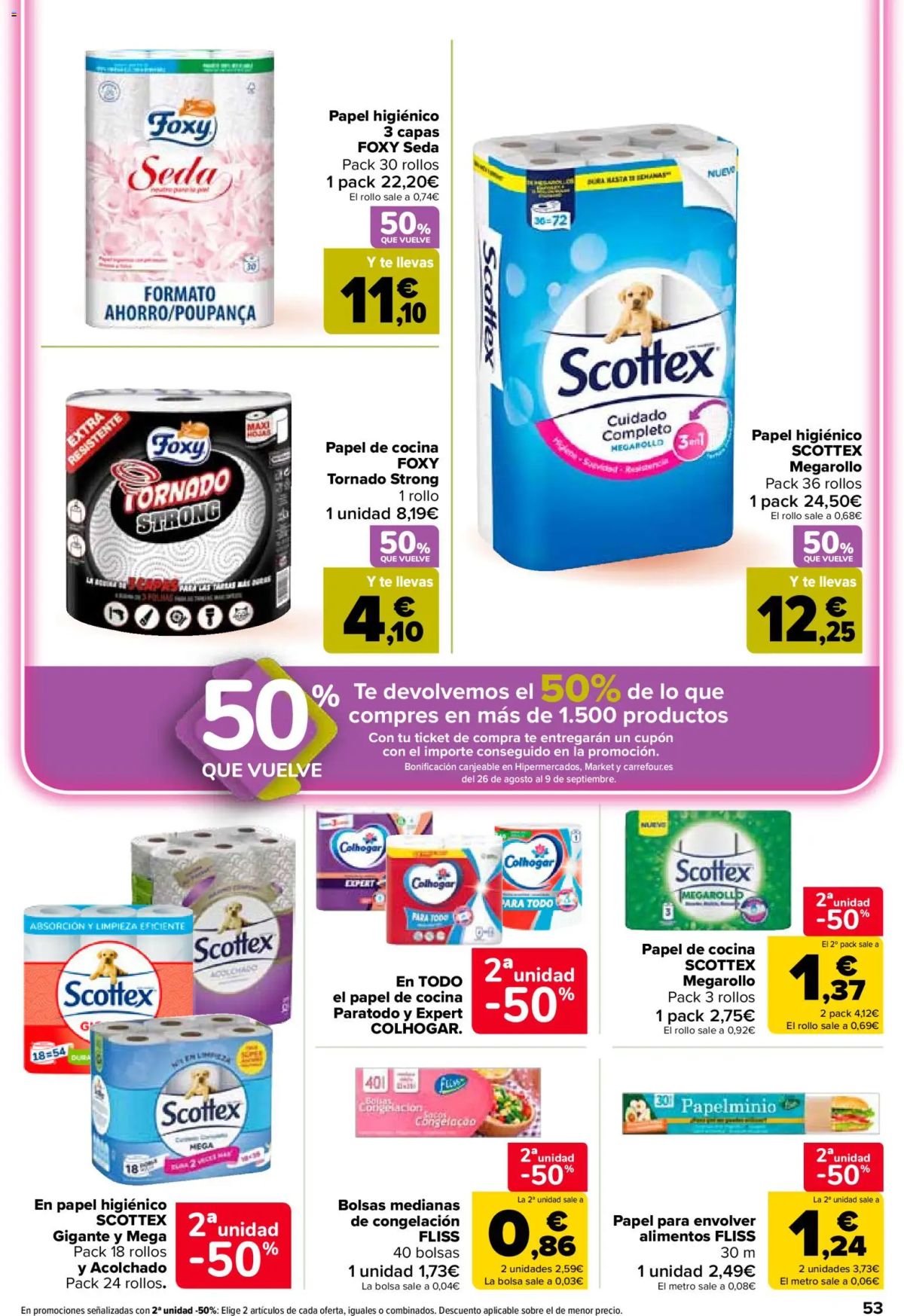 Folleto Carrefour · 50% QUE VUELVE — Página 55