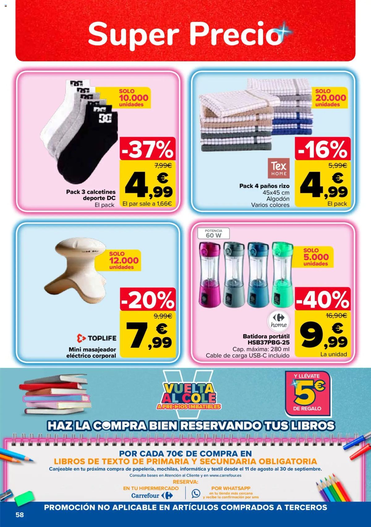 Folleto Carrefour · 50% QUE VUELVE — Página 60