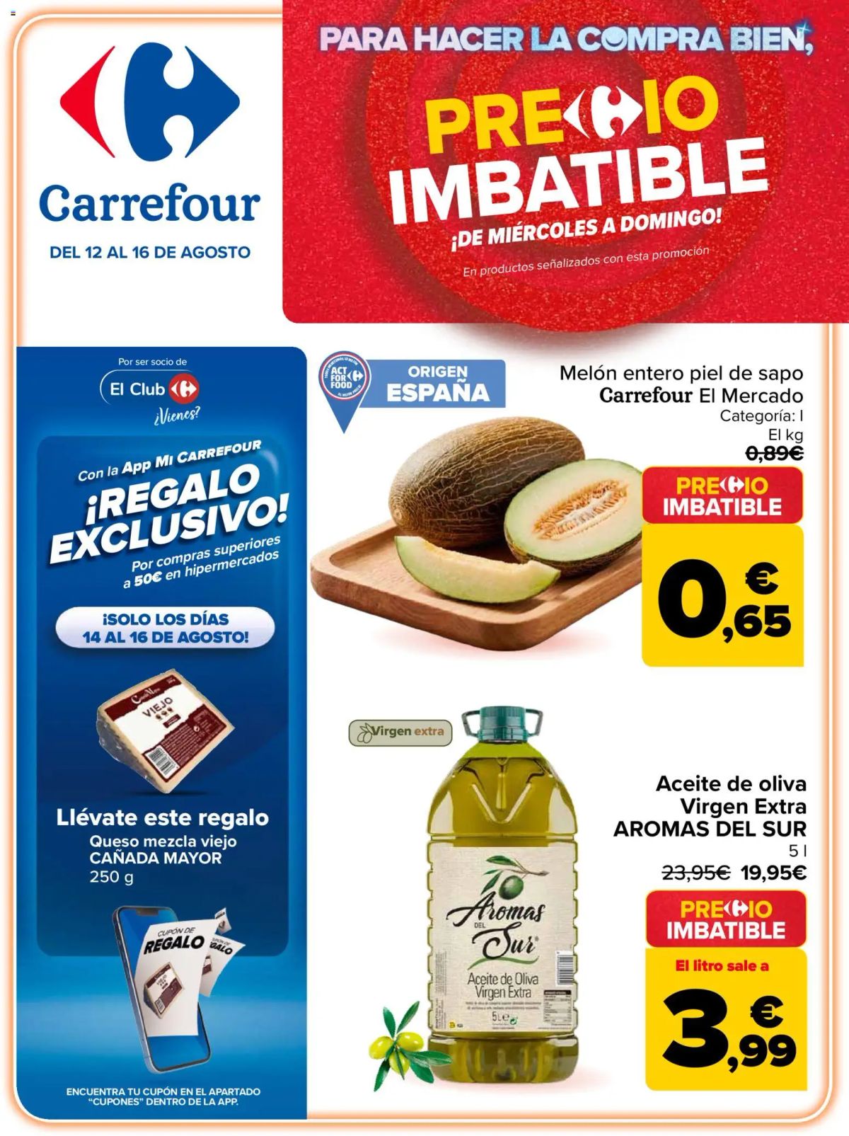 Folleto Carrefour · PRECIO IMBATIBLE — Página 1