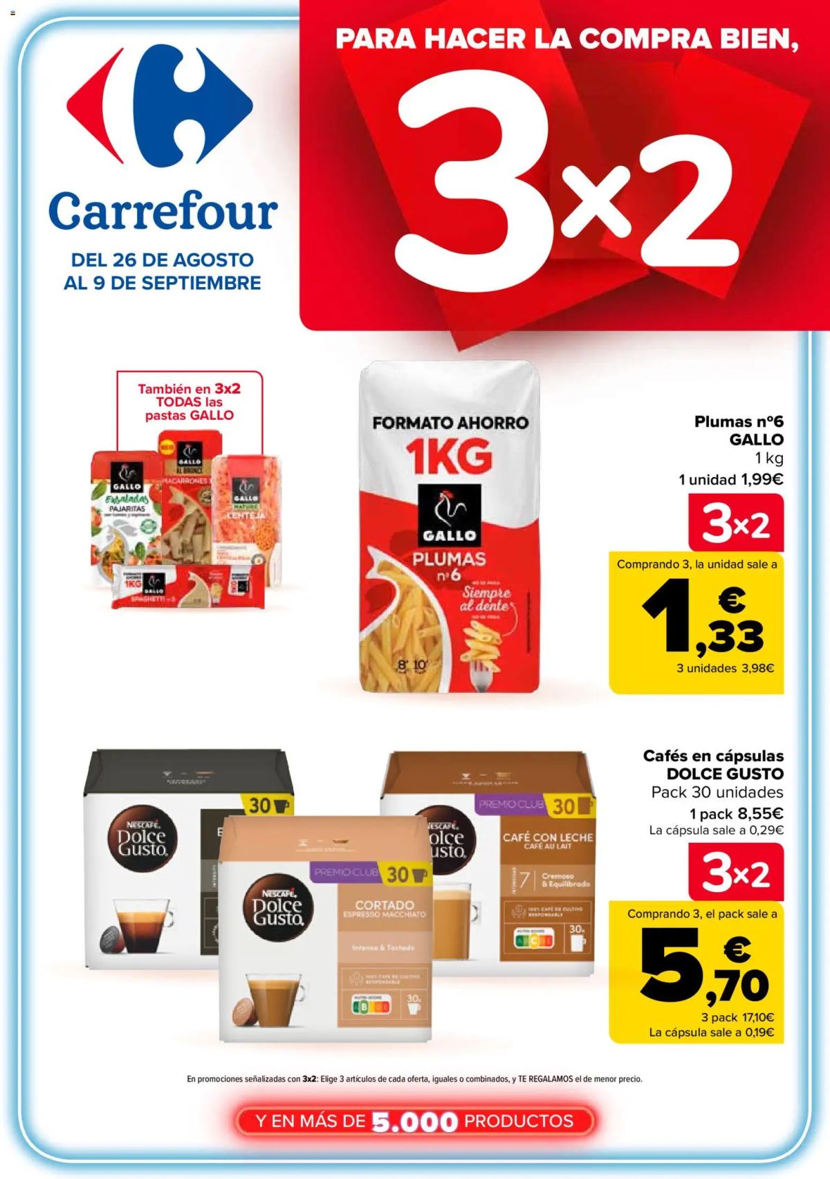 Folleto Carrefour · 3x2 — Página 1