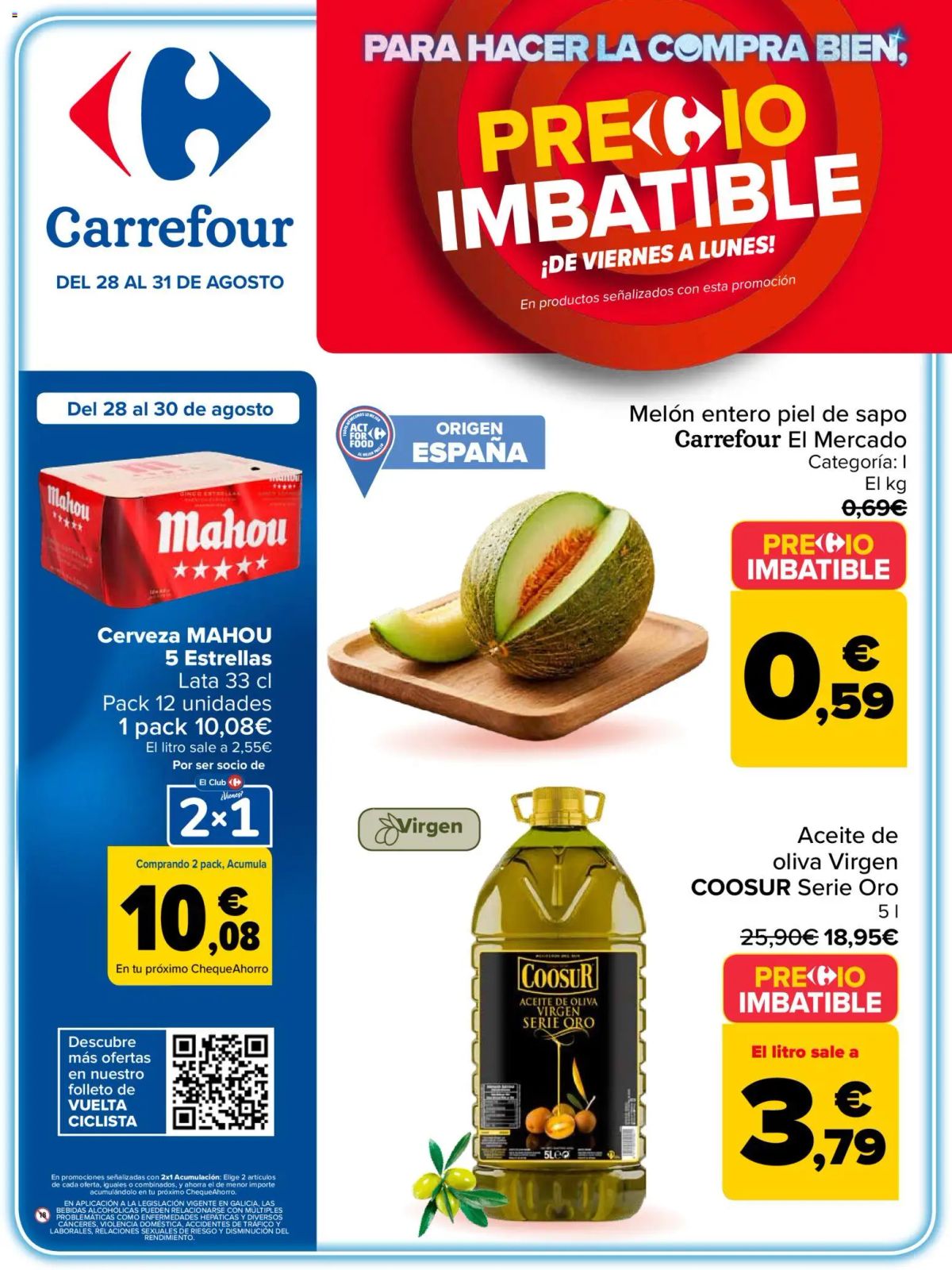 Folleto Carrefour · PRECIO IMBATIBLE — Página 1